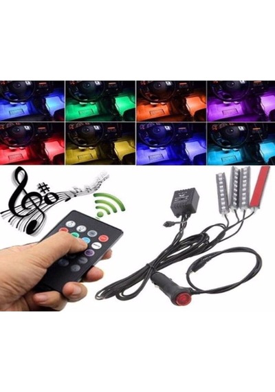 Eraks Car Accesorıes Kumandalı Araç Içi Ayak Altı Sese Duyarlı