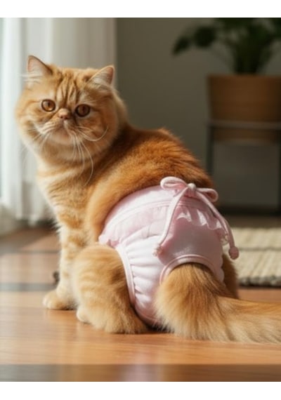 Rosie Pink Kedi İç Çamaşırı Regl Külot Don