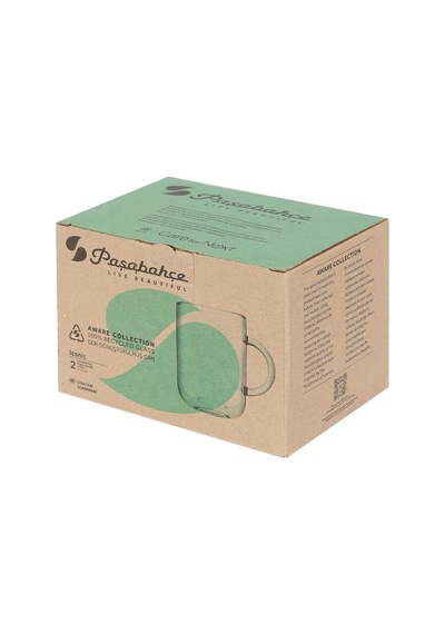 Paşabahçe Aware Fincan - 330 Cc- 2'li Beyaz - Çok Renkli
