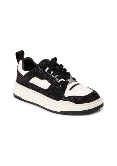 Deery Kadın Hakiki Deri Siyah Taş Detaylı Sneaker - 25359zsyhc01 Siyah