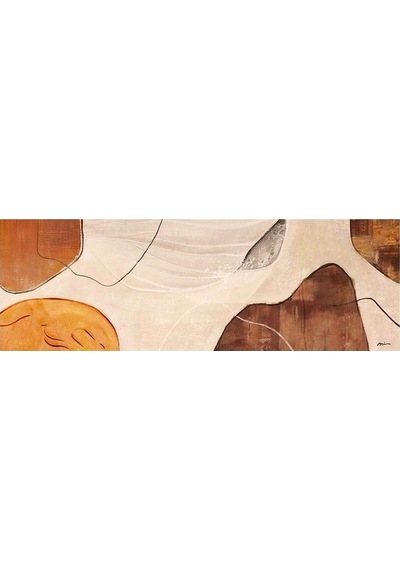 Yatak Odası Soyut El Yapımı Yağlı Boya Tablo 165x64cm