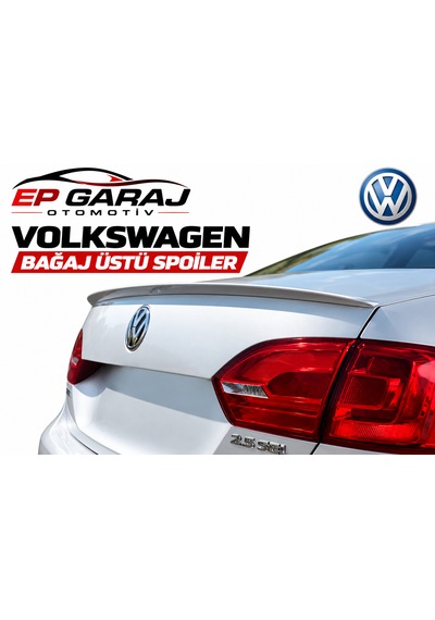 Volkswagen Jetta Bagaj Üstü Spoiler Plastik Astarlı