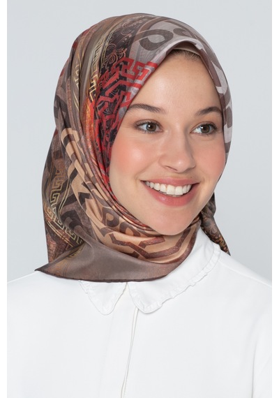 Armine İpek Eşarp 8245d Twill Nostalji -01