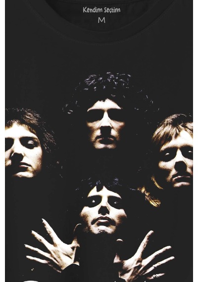 Queen English Rock Music Group Freddie Mercury Baskılı Tişört Unisex T-shirt 001