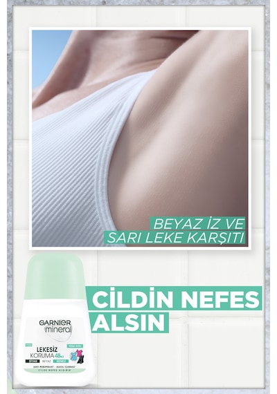 Garnier Mineral Lekesiz Koruma Kadın Roll-On Deodorant 50 ML