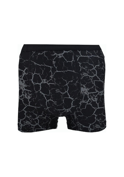 Erkek Desenli Likralı Penye 6 Lı Boxer Berrak-4480 001