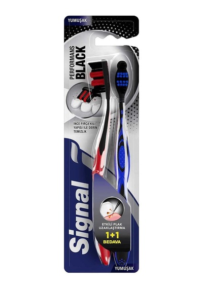 Diş Fırçası Performance Black 2 Kat Yumuşak 31 Gr 1+1 Açık Ahşap