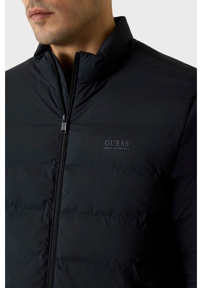 Guess Stretch Kapitoneli Regular Fit Dik Yaka Fermuarlı Mont M6rl0ıwj242 Erkek Mont M6rl0ı Wj242 Jblk Siyah