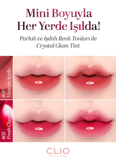 Clio Crystal Glam Tint Mini 01 Vintage Apple