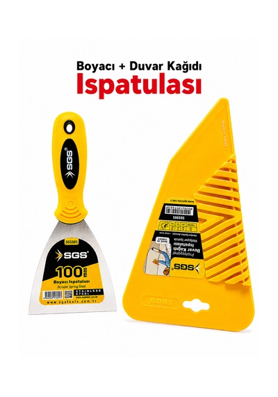Duvar Kağıdı Spatula Seti Duvar Kağıdı Ispatulası + 10 Cm Boyacı Sıvacı Ispatulası