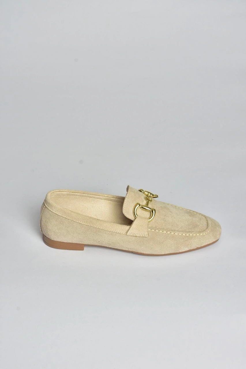 Fox Shoes V780161202 Bej Süet Günlük Kadın Ayakkabı Bej-süet