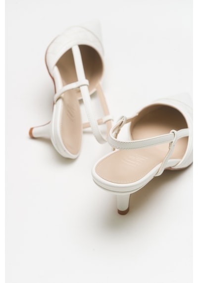 Luvishoes Poınt Beyaz Kadın Topuklu Ayakkabı Beyaz