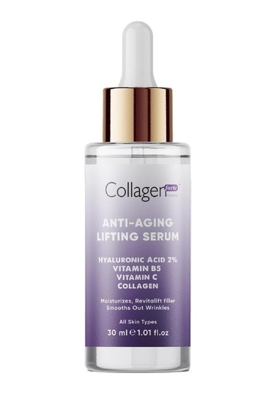 Hyaluronik Asit Serum 30ml, Yaşlanma Karşıtı, Kolajen Içerikli, Vitamin B5, C Vitamini