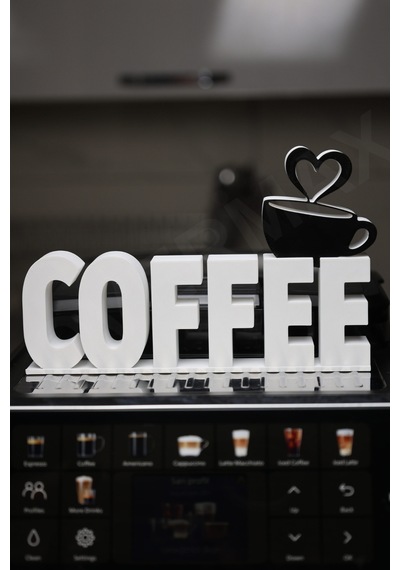 Dekoratif Coffee Yazılı Kahve Köşesi Standı - Kahve Makinesi Üstü Fincan Detaylı Masaüstü Dekorasyon Coffee Cup Siyah - 836016861 Dekoratif Coffee Yazılı Kahve Köşesi Standı - Kahve Makinesi Üstü Fincan Detaylı Masaüstü Dekorasyon Coffee Cup Siyah - 836016861