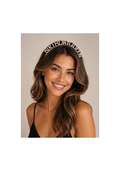 Birthday Queen Kristal Taşlı Taç Gümüş - 888655014 Gümüş