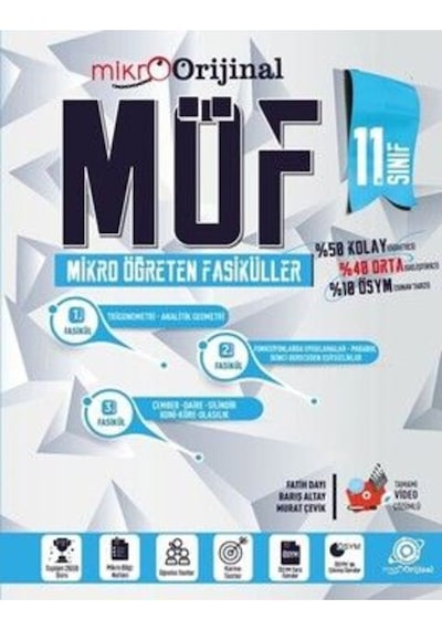 Orijinal Mikro 11. Sınıf Matematik Möf Mikro Öğreten Fasiküller