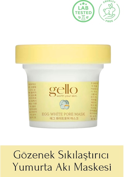Gello Gözenek Sıkılaştırıcı Yumurta Akı Maskesi 100 ML