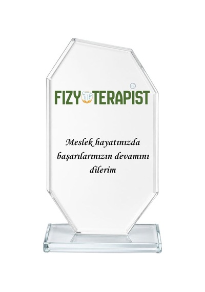 Kişiye Özel Fizyoterapist Kristal Cam Plaket - Fizik Tedavi Ve Rehabilitasyon Meslek Hediyesi