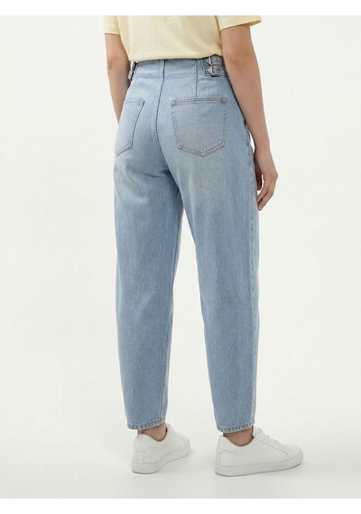 Relaxed Mom Relaxed Fit Kadın Pantolon Denim
