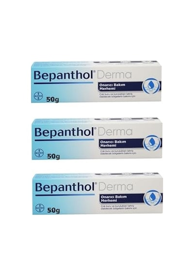 Onarıcı Bakım Merhemi 50gr X 3 L Çok Kuru Ciltler İçin Yoğun Nemlendirici Onarıcı Merhem P03170