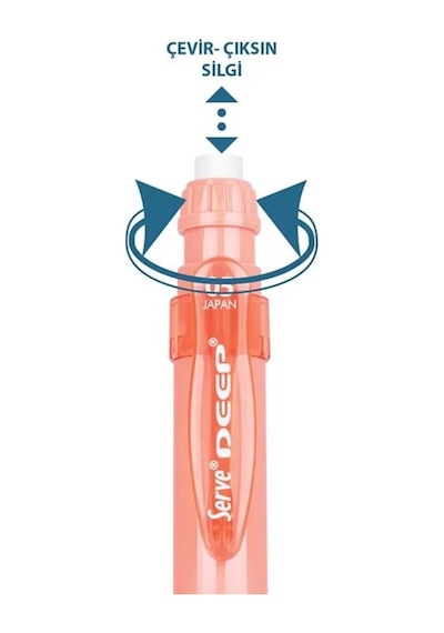 Serve Deep Mekanik Kurşun Kalem 0.5mm Mercan