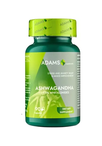 Ashwa/gandha 400 Mg 90 Kapsül Adaptogen Bitkisel Destek, Enerji Desteği