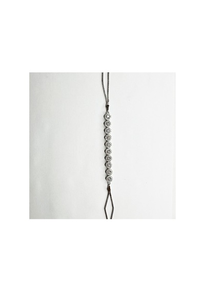 925 Ayar Gümüş Halo Baget Zirkon Taşlı Kadın Bileklik 19.5 Cm Gümüş - 865398655 Gümüş