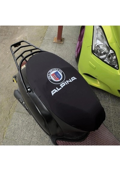 Alpina Siyah Penye Motorsiklet Sele Kılıfı 1.kalite Likrali Penye Yıkanabilir