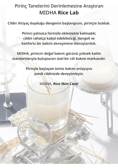 Midha %73 Pirinç Özü İçeren Sıkılaştırıcı ve Aydınlatıcı Serum 50 ML