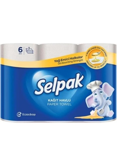 Selpak Havlu 6'lı Yag Emıcı 5416