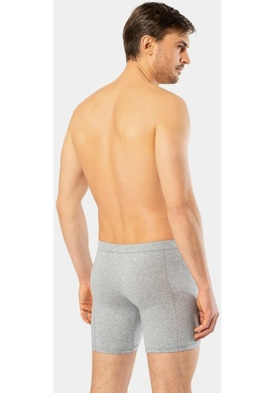 Cacharel Erkek Likralı Uzun Boxer Bel Bantlı 1336/Gri 001