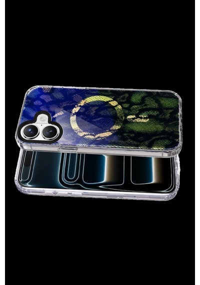 Onegif Apple iPhone Uyumlu 16 Desina Magsafe Kapak - Desen 7 Bz8683140937454