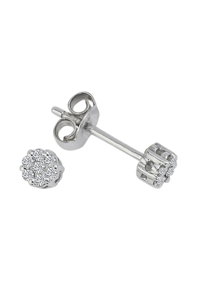 Sirius F Renk 0.30 Karat Tektaş Görünümlü Pırlanta Küpe  0801E0040