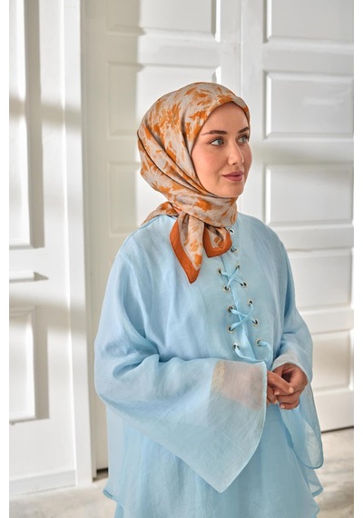 Silk Home Velora Eşarp 161001-11 Taba, Gümüş, Gri
