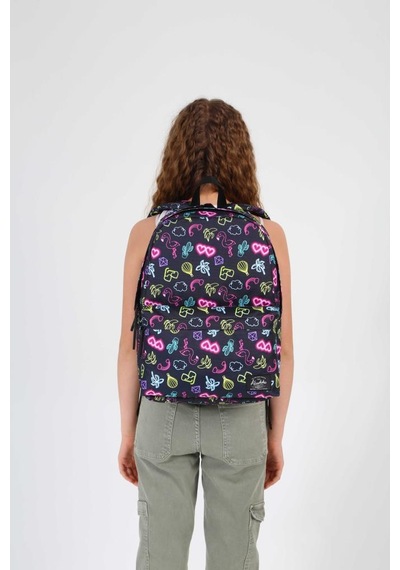 Kaukko Nature Sırt Çantası Neon Art K1702 Siyah