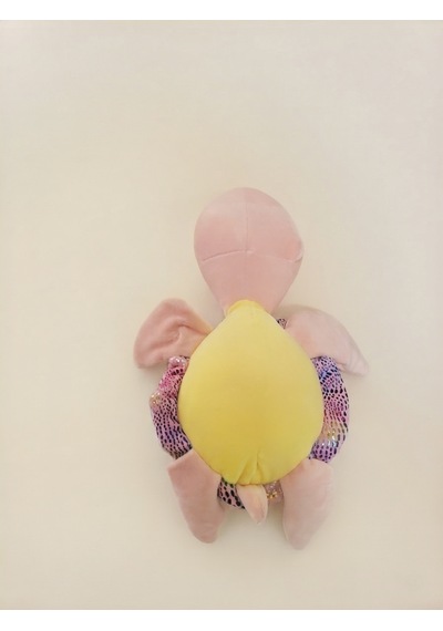 Peluş Kaplumbağa Parlak Kumaş-25 Cm Pembe