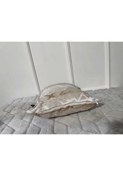 Nivemeshome Kırlent Kılıfı 45x45 Mateo 63-01 Krem-kahve Çok Renkli