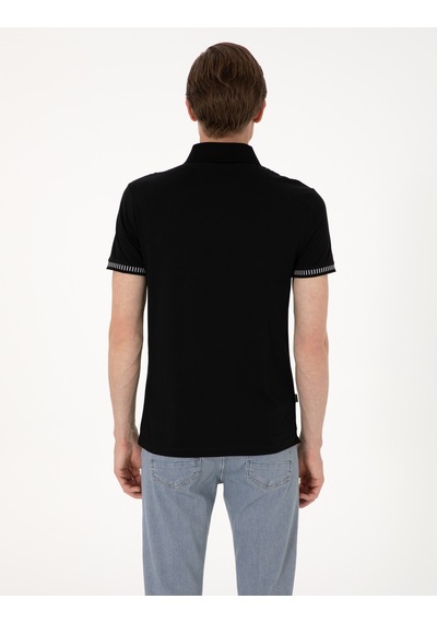 Pierre Cardin Erkek Siyah Tişört 50302616-vr046 Siyah