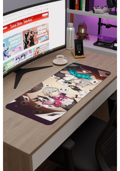 Lyney Genshin Impact Anime Gacha V5 - 70x30 Xl Gaming Mouse Pad Fare Altlığı
