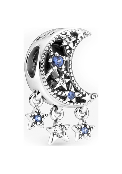 Nur Silver Yıldız Ve Yeni Ay Gümüş Charm Nur-bl00312