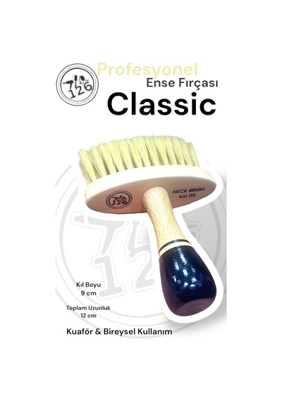126 Klasik Ense Temizleme Fırçası & Kıl Temizleme Fırçası Neck Brush