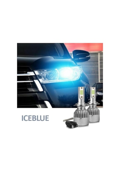 H7 Ice Blue Buz Mavi Led Xenon Far Ledi Led Zenon Far Ampulü
