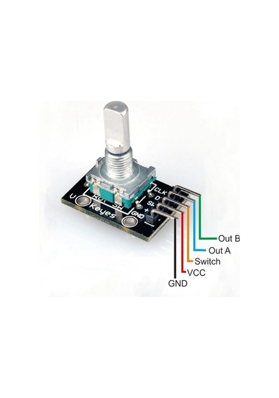 Ky-040 Rotary Encoder Modül 20 Pals Pwm 360 Derece Döner Butonlu Dijital