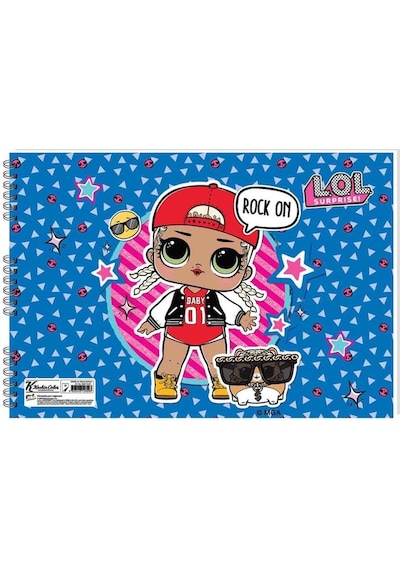L.o.l Resim Defteri 25 X 35 Cm Karışık Renkler 24'lü Şrink