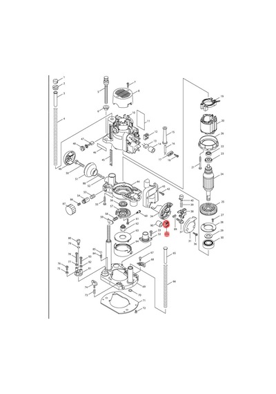 Makita RP0910 Şalter Ürün Kodu 651834-0