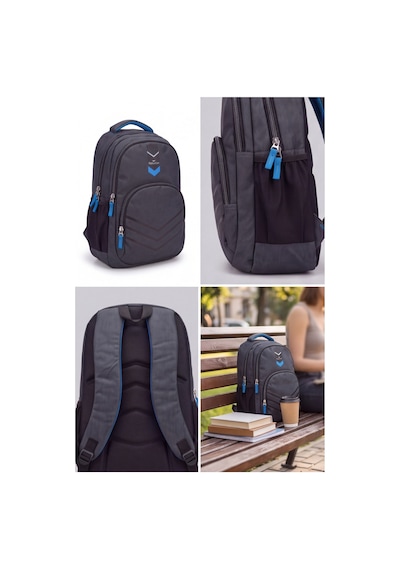 Laptop Bölmeli 3 Gözlü Ergonomik Okul Ve Günlük Kullanıma Uygun Ortaokul Lise Üniversite Antrasi... Siyah - Gri Laptop Bölmeli 3 Gözlü Ergonomik Okul Ve Günlük Kullanıma Uygun Ortaokul Lise Üniversite Antrasi... Siyah - Gri