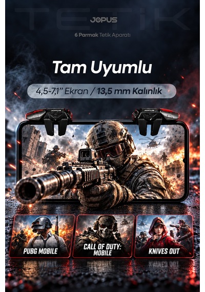 Mekanik 6 Parmak Pubg Mobile Tetik Ateş Nişan Tuşu Telefon Mobil Oyun Cod Oyuncu Aparatı Düğme Butonu
