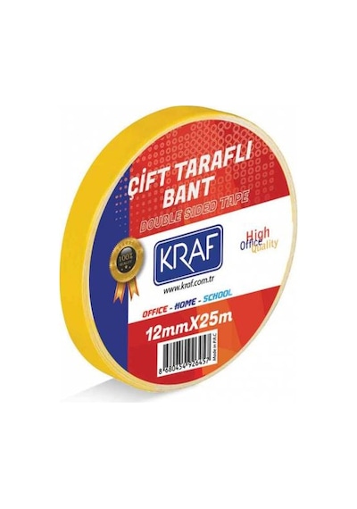 Kraf Çift Taraflı Bant 12MM x 25 M N11.286