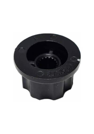 Plastik Pot Başlığı 16mm Siyah Gümüş Rotary Enkoder Ses Kontrol