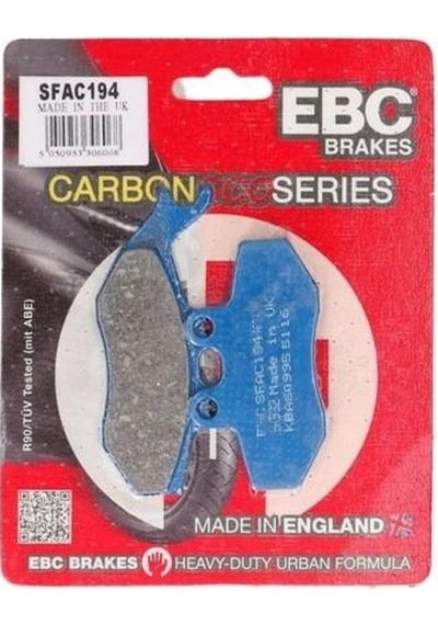Ebc Sfac194 2003-2009 Vespa Gt 200 Uyumlu Ön Fren Balatası Grimeca Caliper Karbon Balata